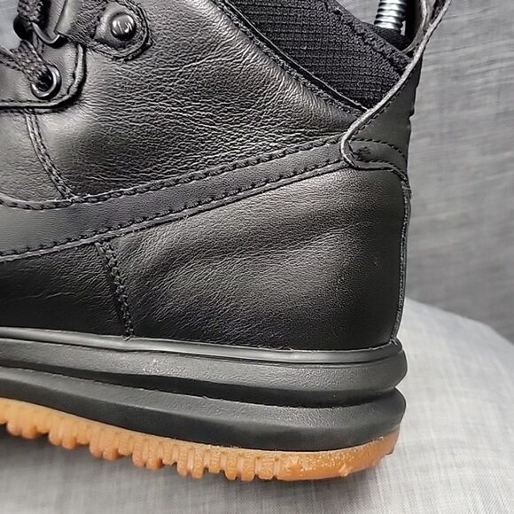 Nike Lunar Force 1 Duckboot Black Boots Retro Waterproof 805899-003 SZ 10 - Picture 8 of 12